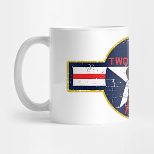 Two Tailed Tom - - Pilot - - Yellow Border  -- Grunge Style Mug